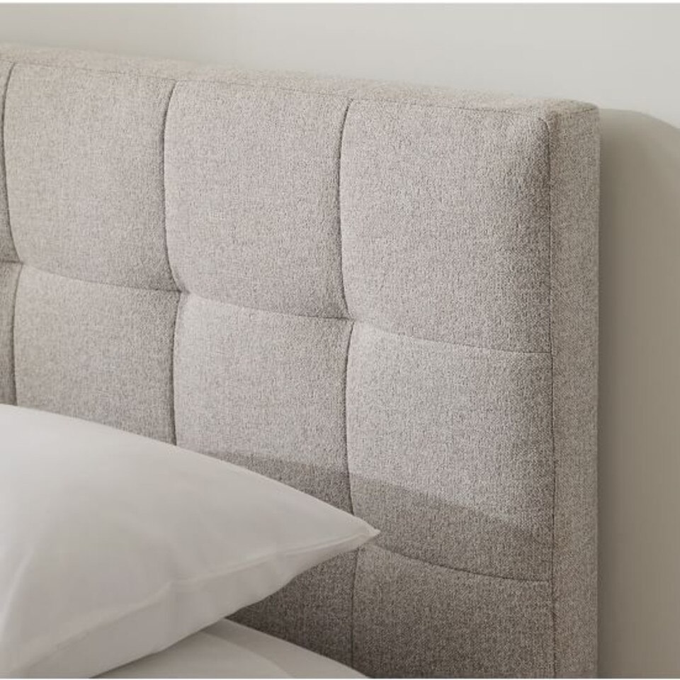 Emmett Bed with Wood Legs Modern Elegance West Elm UK